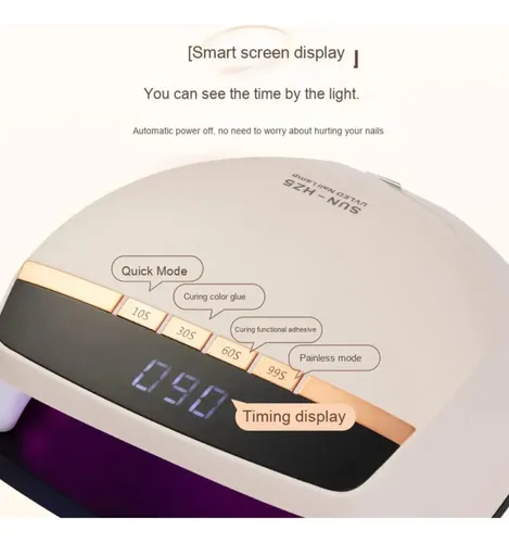 Sun Hz5 Cabina De Uñas De 72 Leds Principiante Y Profesional