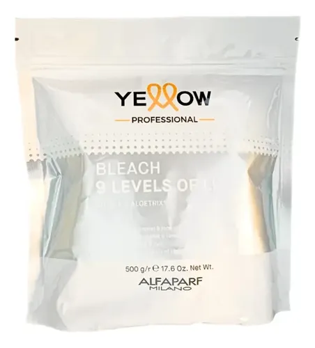 Polvo Decolorante Yellow 9 Tonos de Aclaración x 500 g