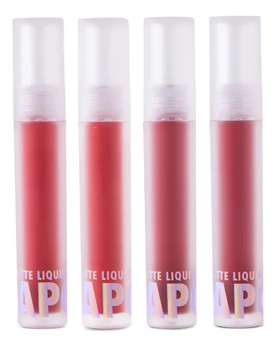 Labial Líquido Mate Rojo Dapop Intransferible Larga Duración