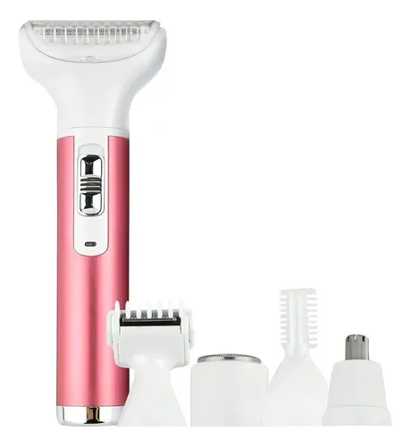 Afeitadora De Mujer 5 En 1 Recargable Usb Corta Pelo Rojo