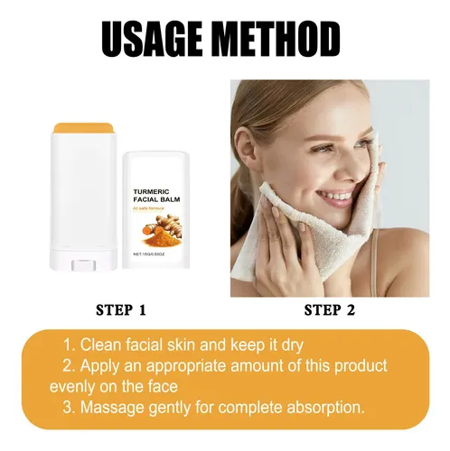 Barra Iluminadora De Cúrcuma, Barra Iluminadora Facial, Gent Amarillo