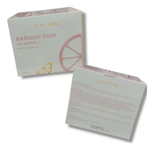 Manteca Corporal Radiant Skin Vitamina C 250ml City Girl
