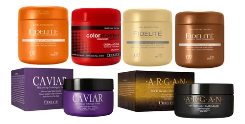 Kit Fidelite Repara 5 Mascaras Capilares + Crema Acida Chico