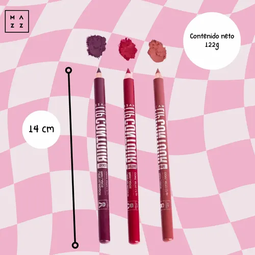 Delineador Labios Lápiz Mazz Rojo Cremoso