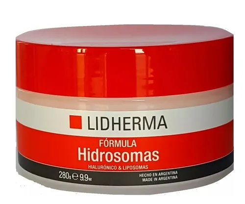 Crema Hidratante Facial Lidherma Ácido Hialurónico 280mL para Todo Tipo de Piel