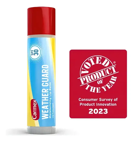 Labial Carmex Weather Guard lip balm Spf 30 Formato Barra 1 Unidad