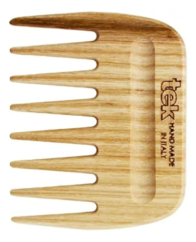 Cepillo Para Cabello Tek Grande Rectangular De Madera Natura