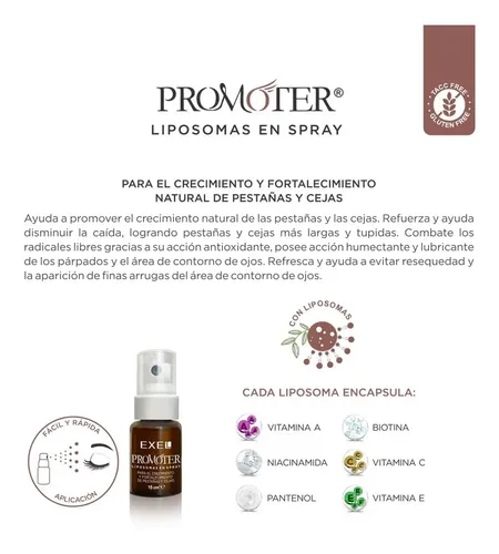 Promoter Para El Crecimiento De Cejas Y Pestañas Exel 15 Ml