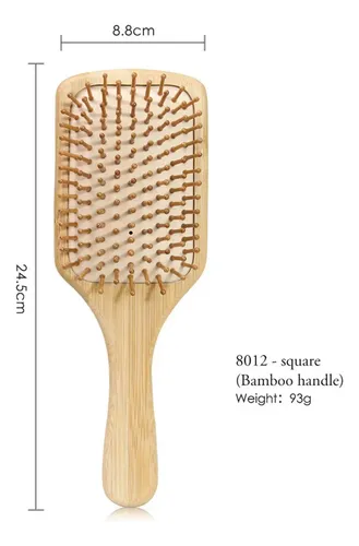 Tt Juego De Cepillos De Pelo De Madera De Haya Natural De T