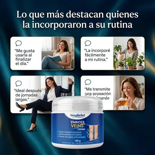 Crema Varices Arañitas Venarelief Mejora Circulacion 100ml