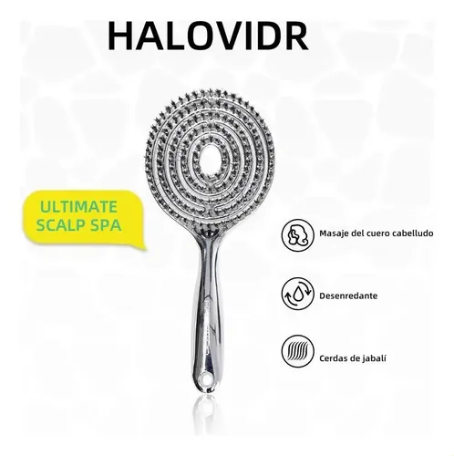 Cepillo Jabalí Masaje Cabello Yhya
