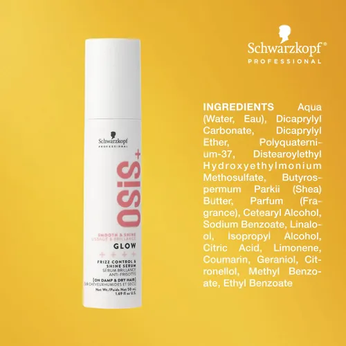 Serum Capilar Osis+ Glow Anti-frizz 50ml Brillo Intenso