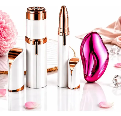 Depiladora Facial + Perfilador Cejas + Piedra Nano – Kit X3