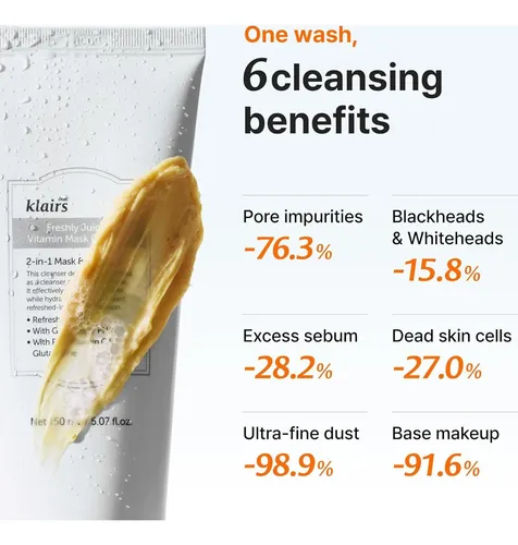 Dearklairs Vitamin C Clay Mask Cleanser 5.07 Fl Oz