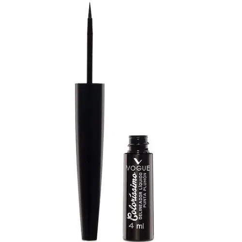 Delineador Líquido Coloríssimo Vogue 4 Ml Color Negro Efecto Mate
