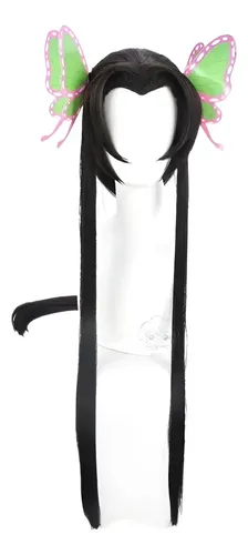 Ee. Qq. Demon Slayer Kanae Kocho Cosplay Peluca Pelo Largo*l