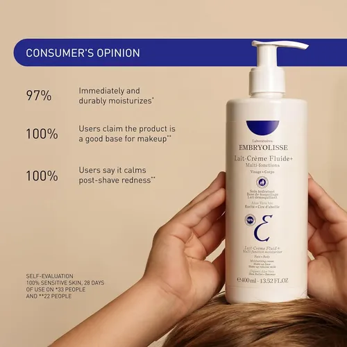 Crema Facial Y Corporal Embryolisse Fluid+ 75 Ml Hidratante