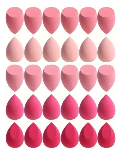 20pzs Esponjas Maquillaje Doble Uso Seco Húmedo Bb 20pcs-dfp /