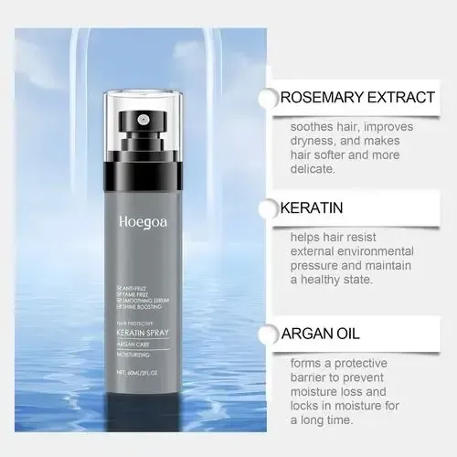 Spray De Queratina Y Romero, Repara E Hidrata El Cabello 60m