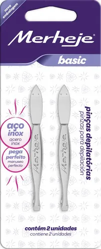 Pinzas Depilatorias Merheje Basic Blister X 2u