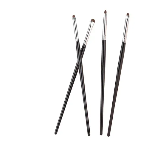 Kit 4 Brochas De Pelo De Caballo Para Difuminar Ojos