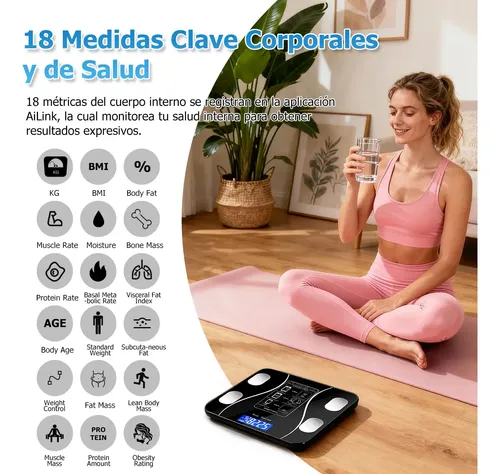 Bascula Digital Peso Personas 180 Kg Pesa Corporal Baño Rosa