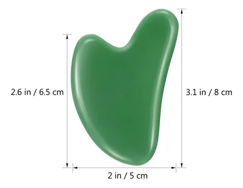 Piedra Gua Sha Jade Para Masaje Facial Y Corporal
