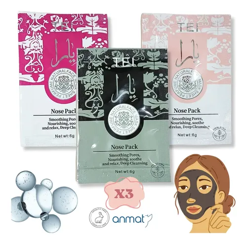 Mascarilla Peel X3 Off Elimina Puntos Negros Arabes Yara Tei