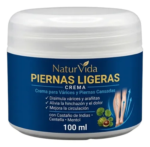 Crema Piernas Cansadas Naturvida Várices Castaño 100ml