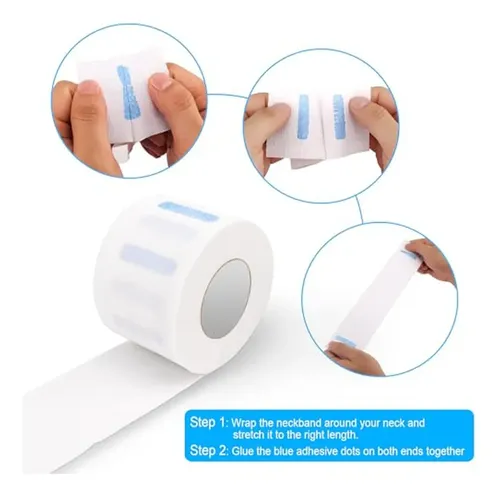 Tiras Desechables De Papel De Barbero Para Cuello Nicemovic,