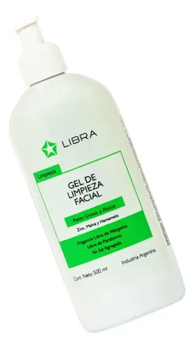 Gel Limpieza Facial Piel Mixta 500 Ml Libra Cosmética