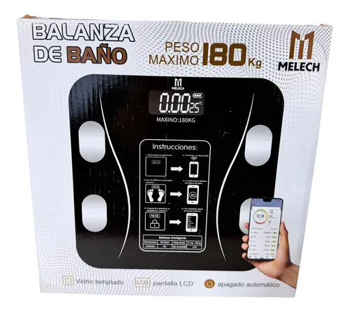 Bascula Corporal Bluetooth Con Sensores De Bioimpedancia
