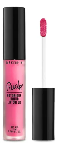 Labial Líquido Rude Cosmetics Notorious Rich Larga Duración Tono Harmful Act Acabado Mate