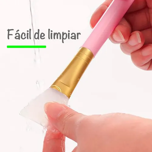 Aplicador Brocha De Silicona Maquillaje Mascarilla Facial.