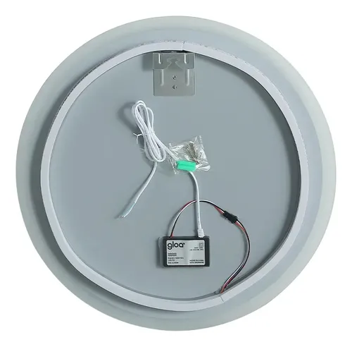 Espejo Redondo Luz Led 50 Cm Gloa Luz Regulable Decoracion Blanco