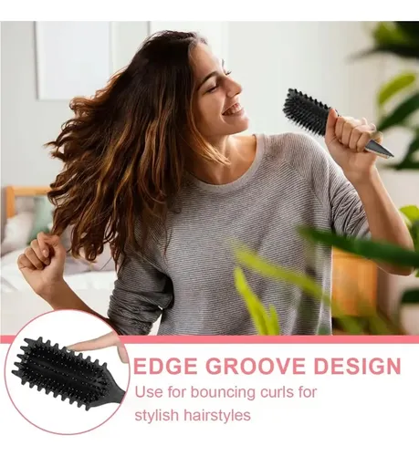 Cepillo Desenredante Para Cabello Rizado, Estilo Suave Y