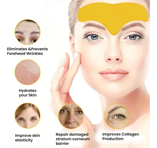 Parche Facial Pack X10 Arrugas Y Marcas De Expresion Frente