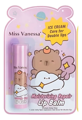 Bálsamo Labial Lip Balm Miss Vanessa Reparador Capibara