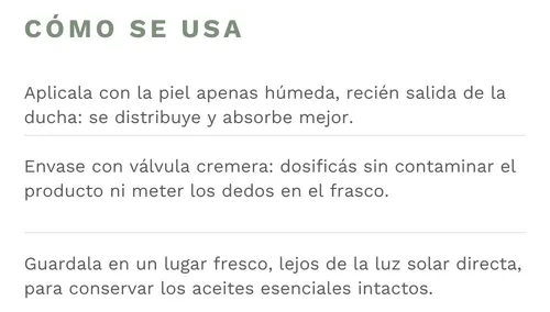 Crema Corporal Hidratante Y Nutritiva Neroli Palta Y Karité