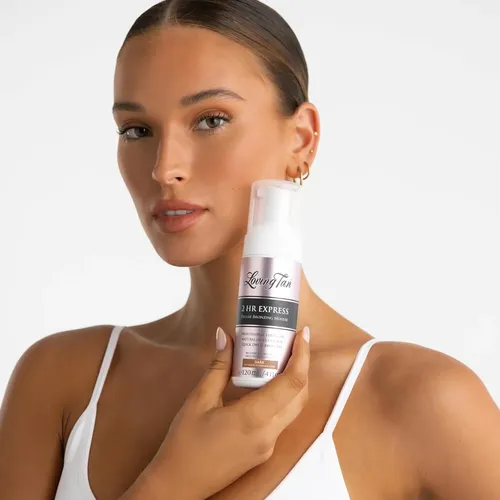 Loving Tan 2 Hr Express Mousse, Oscuro – Sin Manchas, Natura