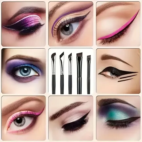 Set De 5 Brochas De Precisión Para Ojos Bz7