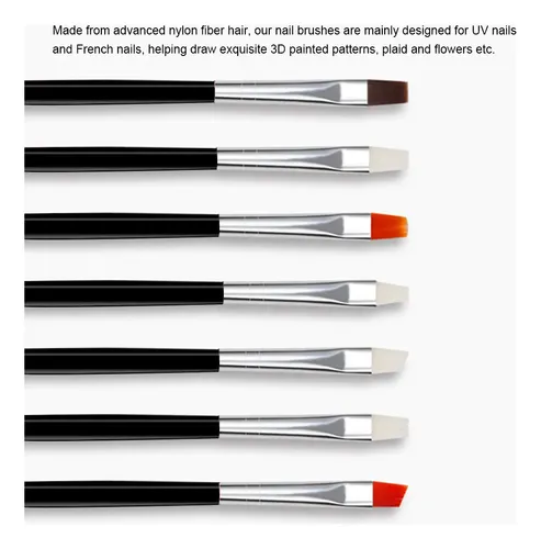 Pincel For Decoración De Uñas, 15 Unidades, Kit Tips Gel