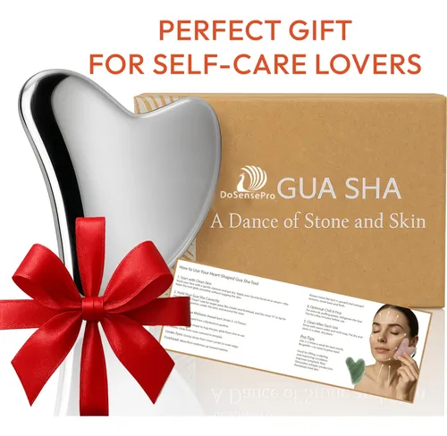 Gua Sha Dosensepro Acero Inoxidable Para Rostro Plata