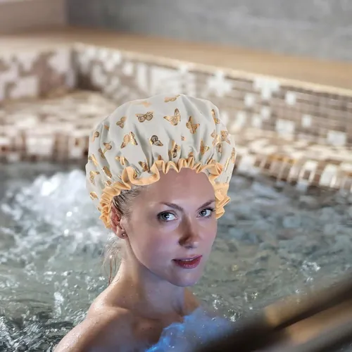 Gorro Ducha Elástico Baño Impermeable Chef Cocina Servicio