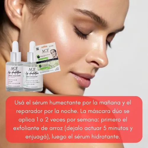 Dadatina Skincare Kit Serum 1 Y 2 Hidratante Antiarrugas Acf