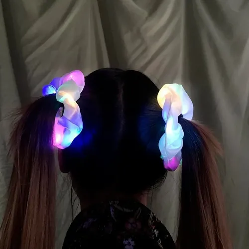 Cintas Para El Pelo Con Luz Led, Rosquillas, Neón, Fiesta, 9