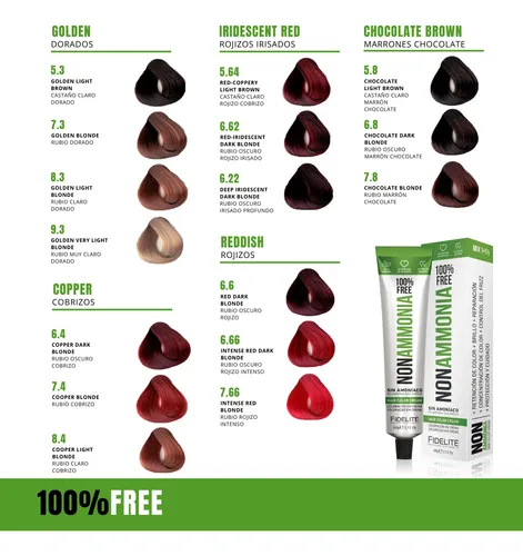 12 Tinturas X 60gr C/u Fidelite Vegana Sin Amoniaco Y Sales