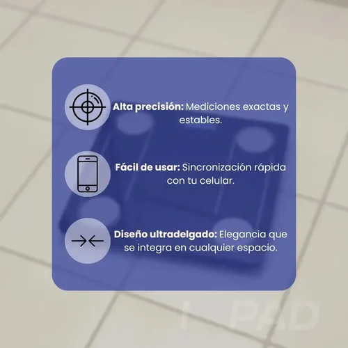 Balanza Inteligente Personal Digital Bluetooth 180kg Color Blanco