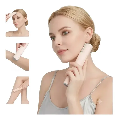 Depiladora Eléctrica Femenina Corporal Facial Recargable Usb