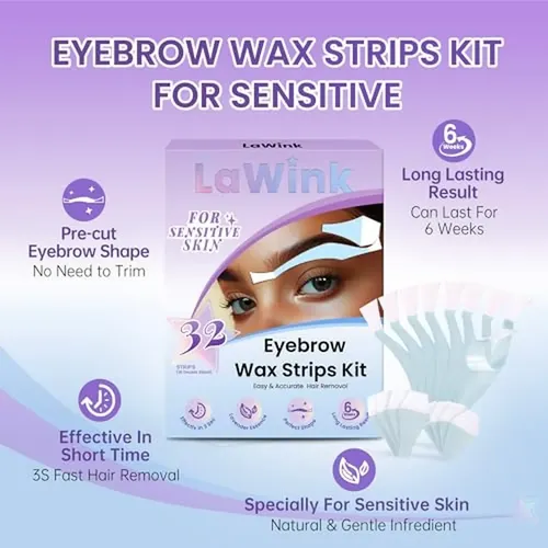 Tiras De Cera For Cejas Sensibles, Tiras De Cera Facial, Li